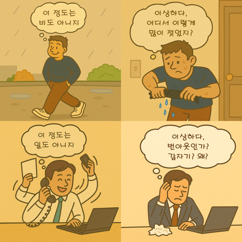 스트레스 극복하기 (2) - 가랑비에 옷 젖는다
